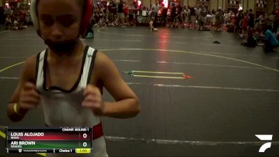 56 lbs Champ. Round 1 - Louis Alojado, RNWS vs Ari Brown, Kraken