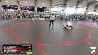 100 lbs Semifinal - Giovanna Borja, Team Xtreme Wrestling vs Emma Rodarte, MAAC Wrestling