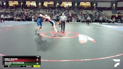 235 lbs Semifinal - Brandi Gochenaur, Allegany vs Emily Boling, Northern-Cal