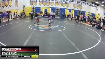 195 lbs Quarterfinals (8 Team) - Malankov Daceus, Ft Pierce Central vs Dwayne Shaw, Wellington Community Hs