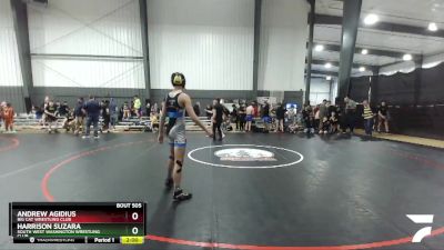 120 lbs Champ. Round 1 - Andrew Agidius, Big Cat Wrestling Club vs Harrison Suzara, South West Washington Wrestling Club