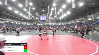 50 lbs 3rd Place - Kash Conde, Bear Cave WC vs Colt Thompson, Nebraska Elite WC