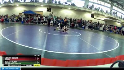 98 lbs Cons. Round 2 - Logan Clark, Indiana vs Elijah Hunt, Western Wrestling Club