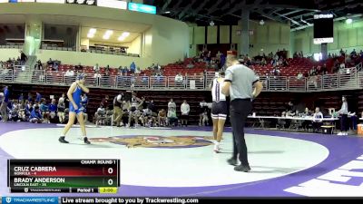 165 lbs Champ Round 1 (16 Team) - Brady Anderson, Lincoln East vs Cruz Cabrera, Norfolk