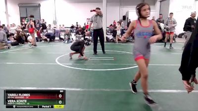 80 lbs Round 3 (6 Team) - Yareli Flores, So Cal Hammers vs Vera Konte, Misfits Strength