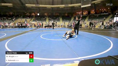 83 lbs Quarterfinal - Waylon Wright, Weatherford Youth Wrestling vs Elliott Schmidt, Broken Arrow Wrestling Club