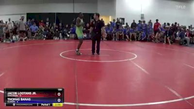 130 lbs Placement Matches (8 Team) - Everett Knospe, Wisconsin vs Davian Hall, Illinois