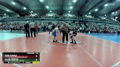 120 lbs Cons. Round 2 - Jude Zumalt, Willard Youth Wrestling Club-AAA vs Kaleb Ferran, Hillsboro Wrestling Club-AAA