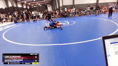 120 lbs Cons. Semi - Luke Sturdivant, Askeo International Mat Club vs Damian Fernandez, Outlaw Wrestling Club