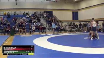 125 lbs Semis & Wb (16 Team) - Shailen Savur, Wesleyan (CT) vs Connor Keegan, Roger Williams