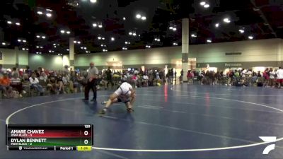 120 lbs Round 4 (6 Team) - Amare Chavez, Iowa Black vs Dylan Bennett, MXW Black