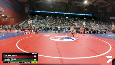 4A-170 lbs Quarterfinal - Jason Zahm, Cheyenne East vs Tucker Sides, Natrona County