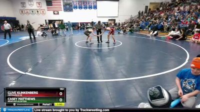 132 lbs Cons. Round 1 - Casey Matthews, Newcastle/Upton vs Clive Klinkenberg, Centaurus Hs