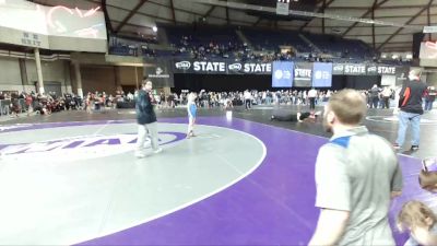 48-52 lbs 3rd Place Match - Dakota Brocker, Ferndale Force Wrestling Club vs Kensington Payne, Thunder Mountain Wrestling Club