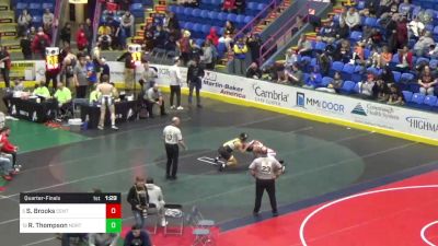 192 lbs Quarterfinal - Sanir Brooks, Central Valley vs Roman Thompson, North Hills