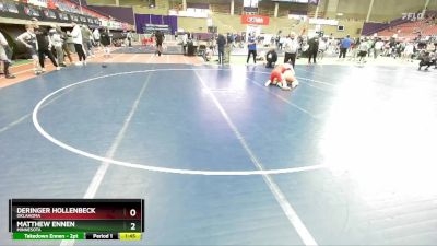 150 lbs Champ. Round 2 - Deringer Hollenbeck, Oklahoma vs Matthew Ennen, Minnesota