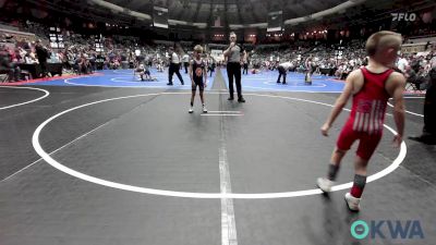 52 lbs Consi Of 4 - Newt Peck, Hinton Takedown Club vs Jaxon Wolfenberger, Team Tulsa Wrestling Club