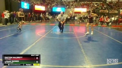 AA - 103 lbs Cons. Round 3 - Logan Shores, Billings West vs Dayton Naldrett, Flathead