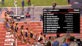 High School Girls' 3200m Varsity, Final