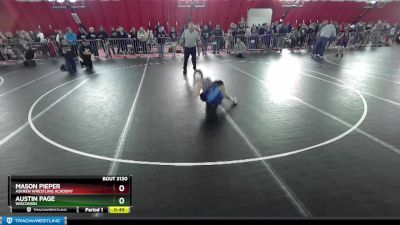 105 lbs Quarterfinal - Austin Page, Wisconsin vs Mason Pieper, Askren Wrestling Academy