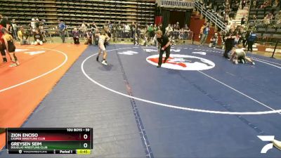 59 lbs Semifinal - Zion Enciso, Casper Wrestling Club vs Greysen Seim, Douglas Wrestling Club