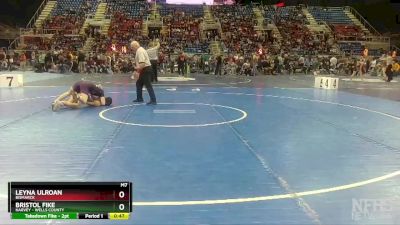 120 lbs Cons. Round 1 - Leyna Ulroan, Bismarck vs Bristol Fike, Harvey - Wells County