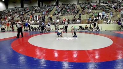 130 lbs Quarterfinal - Beckett Bovenizer, West Forsyth Wrestling Club vs Rebel Walker, Franklin County Youth Wrestling