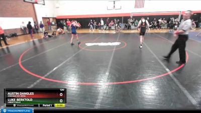 120 lbs Cons. Round 5 - Austin Dangles, Chicago (ST. RITA) vs Luke Berktold, LIBERTYVILLE