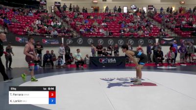 61 kg Rnd Of 16 - Tyler Ferrara, Spartan Combat Rtc/ Tmwc vs Kyler Larkin, Valiant Wrestling Club