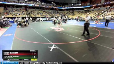 125 Class 1 lbs Semifinal - Addison Geiler, Ste. Genevieve vs Emily Bischoff, Odessa