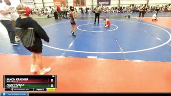 76 lbs Rd# 8- 12:30pm Saturday Final Pool - Jaxon Kraemer, M2TC Red vs Arav Pandey, Terps Xpress