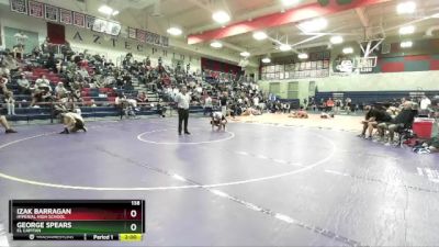 138 lbs Quarterfinal - George Spears, El Capitan vs Izak Barragan, Imperial High School