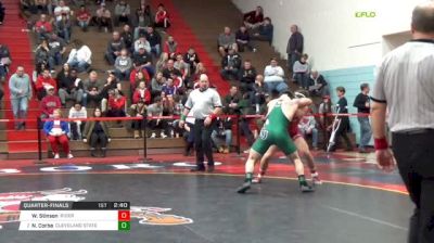 184 lbs Quarterfinal - Wayne Stinson, Rider University vs Nick Corba, Cleveland State University