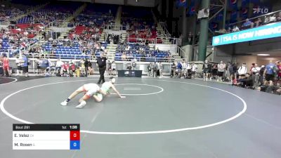 132 lbs Rnd Of 128 - Evan Velez, California vs Max Rosen, Illinois