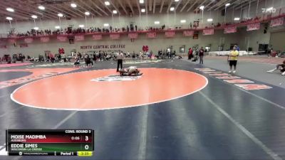 174 lbs Cons. Round 3 - Eddie Simes, Wisconsin-La Crosse vs Moise Madimba, Augsburg