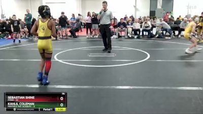 76 lbs Round 2 (8 Team) - Sebastian Shine, POWA vs Kahlil Coleman, Mayfield Mat Academy