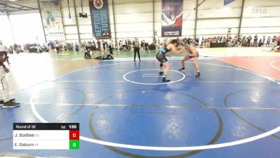 182 lbs Round Of 32 - Jack Godbee, GA vs Ethan Osburn, VA