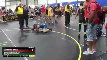 92 lbs Round 3 (6 Team) - Bryson Connelly, ARES vs Jeramiah Hayes, American Gladiators-Red