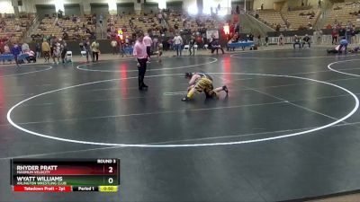 120 lbs Round 3 - Rhyder Pratt, Maximum Velocity vs Wyatt Williams, Arlington Wrestling Club