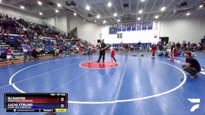 97-102 lbs Round 3 - Rj Gunter, Green River Grapplers vs Lucas Stirling, Camel Kids Wrestling