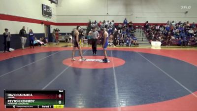 144 lbs Round 1 - David Baradell, Jasper vs Peyton Kennedy, Mortimer Jordan HS