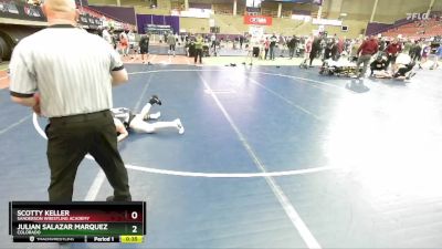 120 lbs Cons. Round 3 - Julian Salazar Marquez, Colorado vs Scotty Keller, Sanderson Wrestling Academy