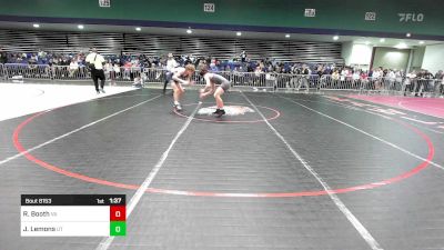 138 lbs Consi Of 64 #1 - Reed Booth, VA vs Jace Lemons, UT