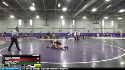 157 lbs Semifinal - Gabriel Smith, Cornell College vs Daniel Meeker, Loras