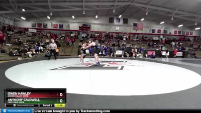 285 lbs Cons. Round 2 - Owen Hawley, Grand Valley State vs Anthony Caldwell, Fort Hays State