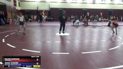 14U-3 lbs Round 3 - Kaleb Gordon, Evansdale vs Hugo Hughes, Big Game Wrestling Club