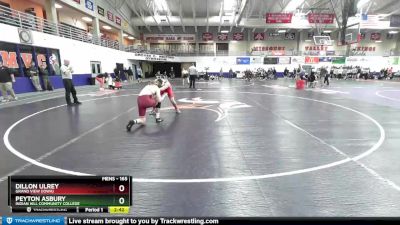 165 lbs Quarterfinal - Dillon Ulrey, Grand View (Iowa) vs Peyton Asbury, Indian Hill Community College