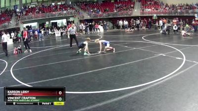 75 lbs Cons. Round 3 - Karson Leisy, AWC Nebraska vs Vincent Crafton, Iron Hawk Wrestling Academy