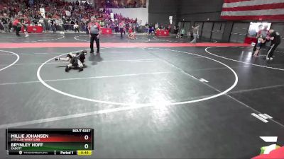 65 lbs Quarterfinal - Brynley Hoff, Cadott vs Millie Johansen, JJ`s Club Wrestling