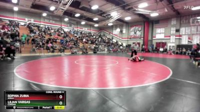 95 lbs Cons. Round 4 - Sophia Zubia, Ayala vs Lilian Vargas, Corona
